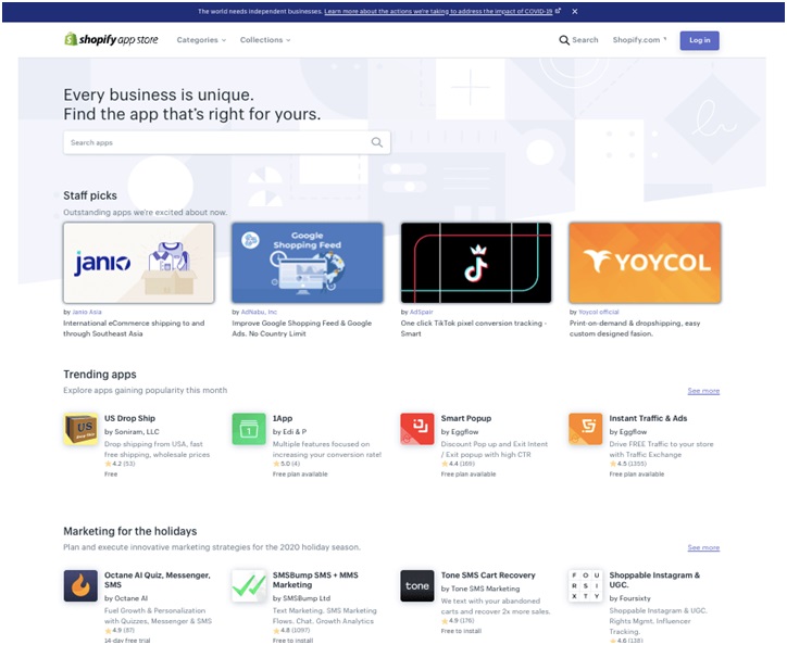 shopify-home-page